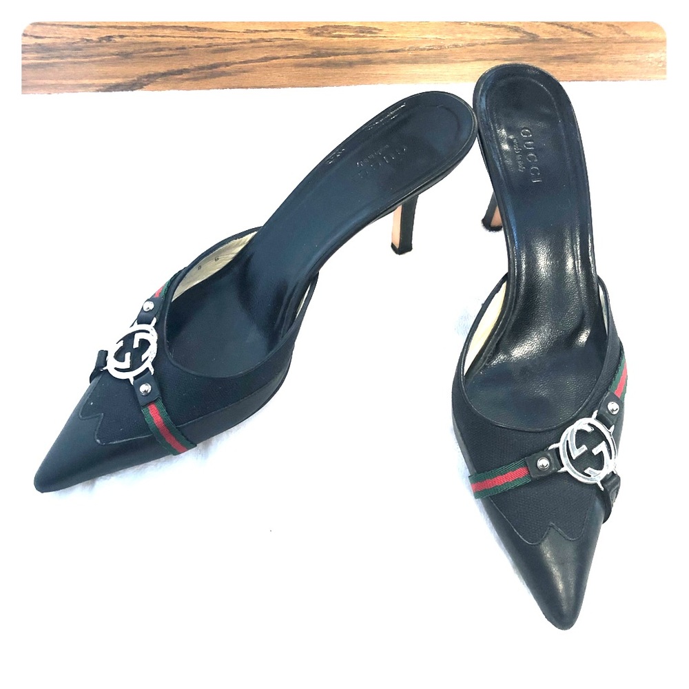 Gucci black mules